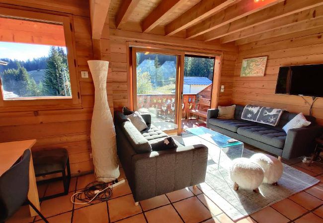 Chalet à Hauteluce - Les Saisies : superbe chalet mitoyen entrée station Chalet à Hauteluce - Les Saisies : superbe chalet mitoyen entrée station