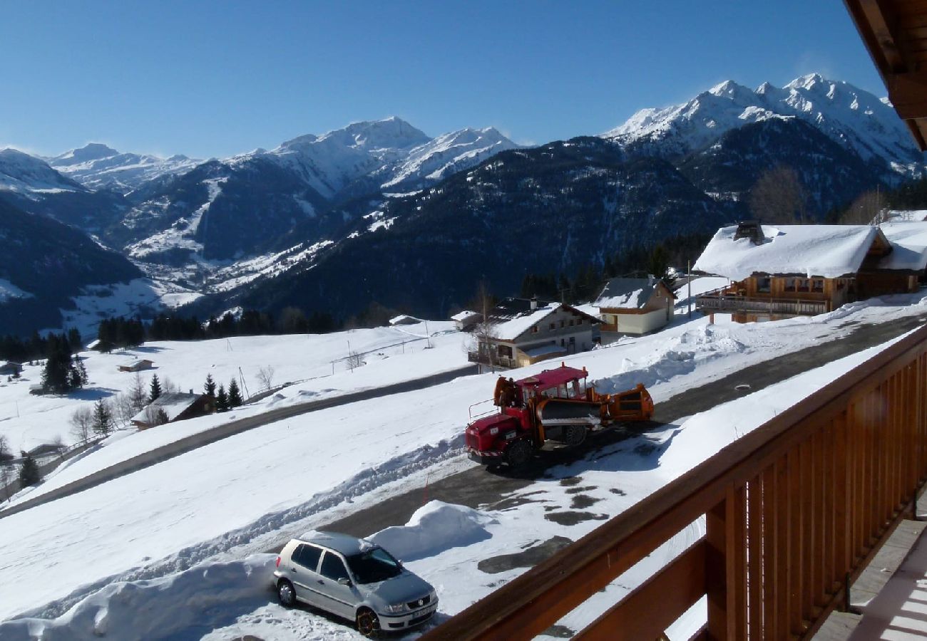 Chalet à Hauteluce - Chalet mitoyen à 2 pas des Saisies Vue Mont Blanc 