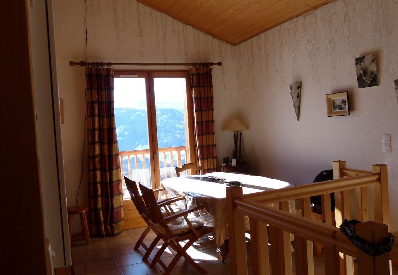 Chalet à Hauteluce - Chalet mitoyen à 2 pas des Saisies Vue Mont Blanc 