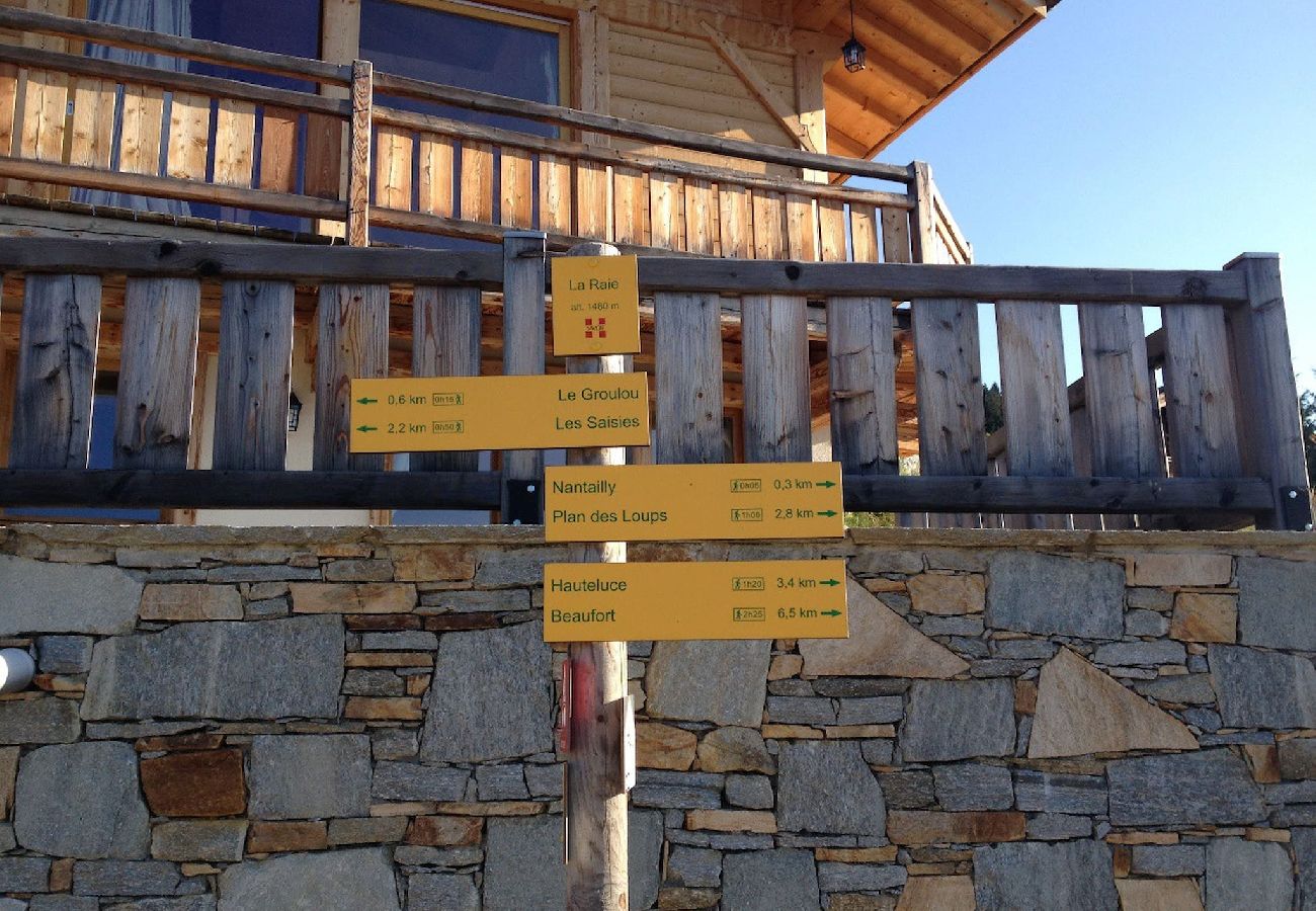 Chalet à Hauteluce - Chalet mitoyen à 2 pas des Saisies Vue Mont Blanc 