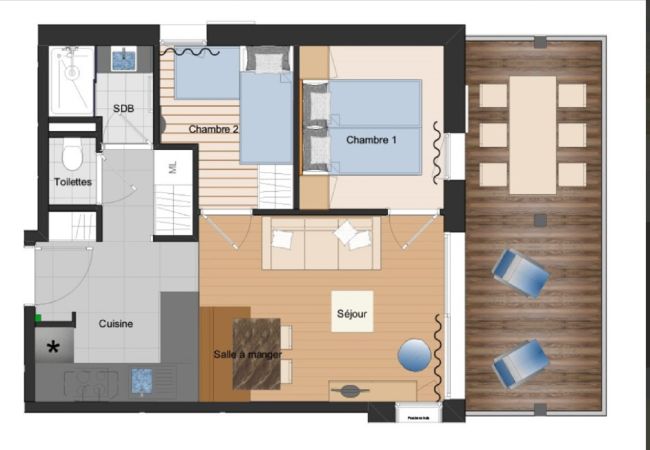 Appartement à Hauteluce - Les Saisies : luxueux logement avec SPA Appartement à Hauteluce - Les Saisies : luxueux logement avec SPA