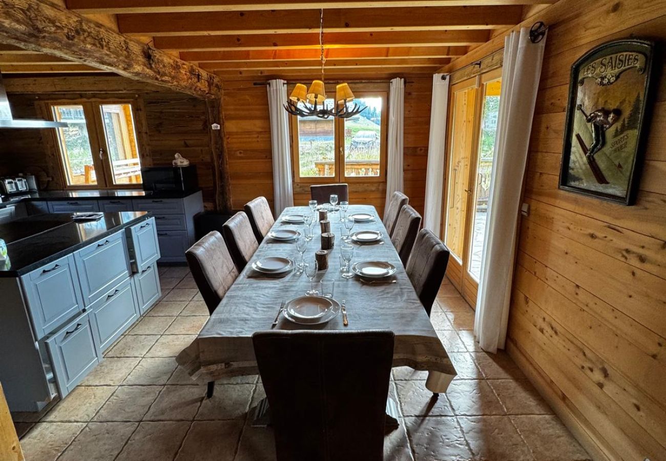 Chalet à Hauteluce - Les Saisies : luxueux chalet 12 pers. à 800 m des pistes 