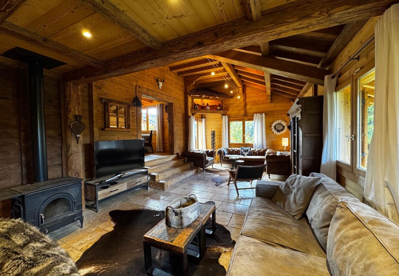Chalet à Hauteluce - Les Saisies : luxueux chalet 12 pers. à 800 m des pistes 