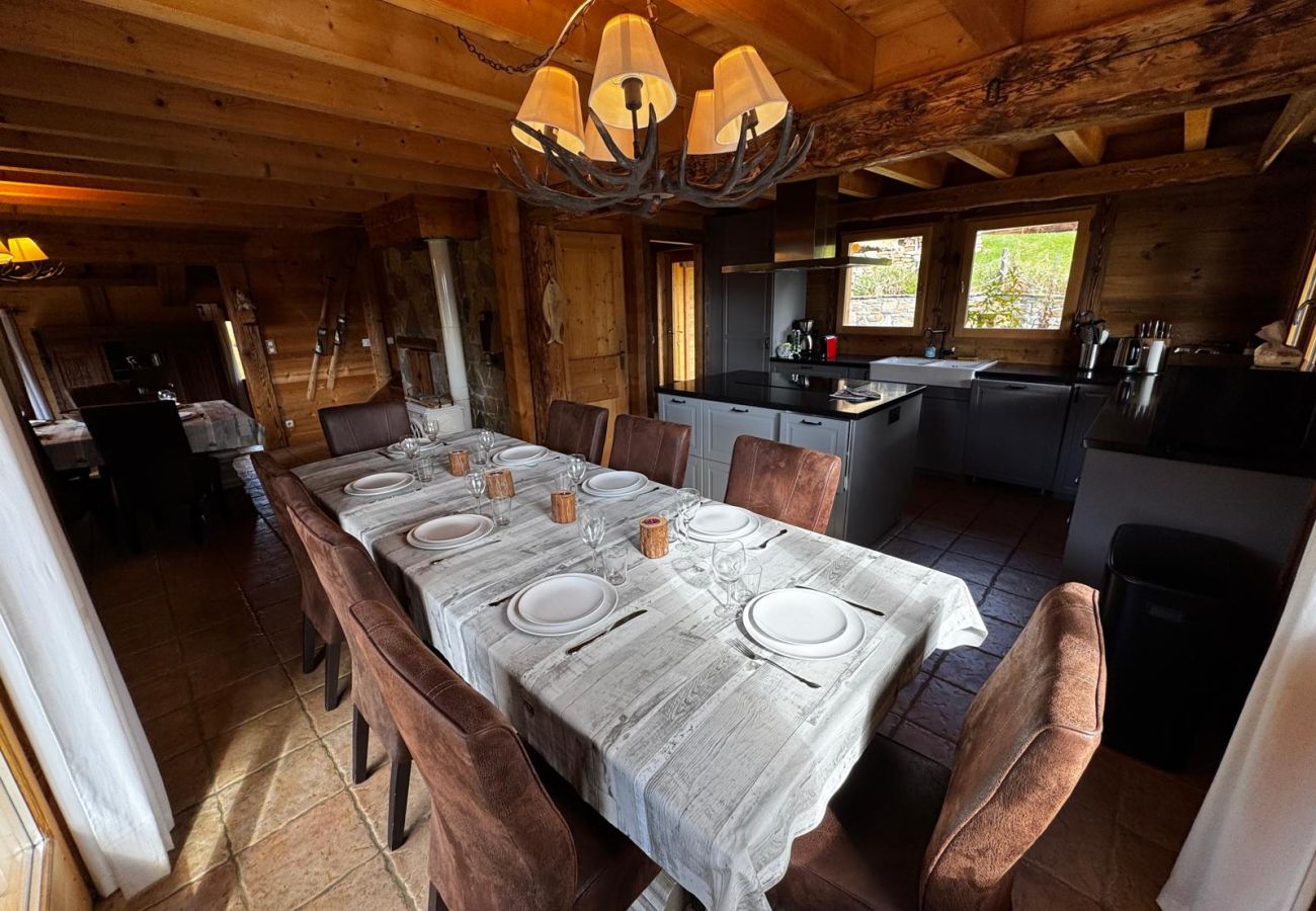 Chalet à Hauteluce - Les Saisies : luxueux chalet 12 pers. à 800 m des pistes 