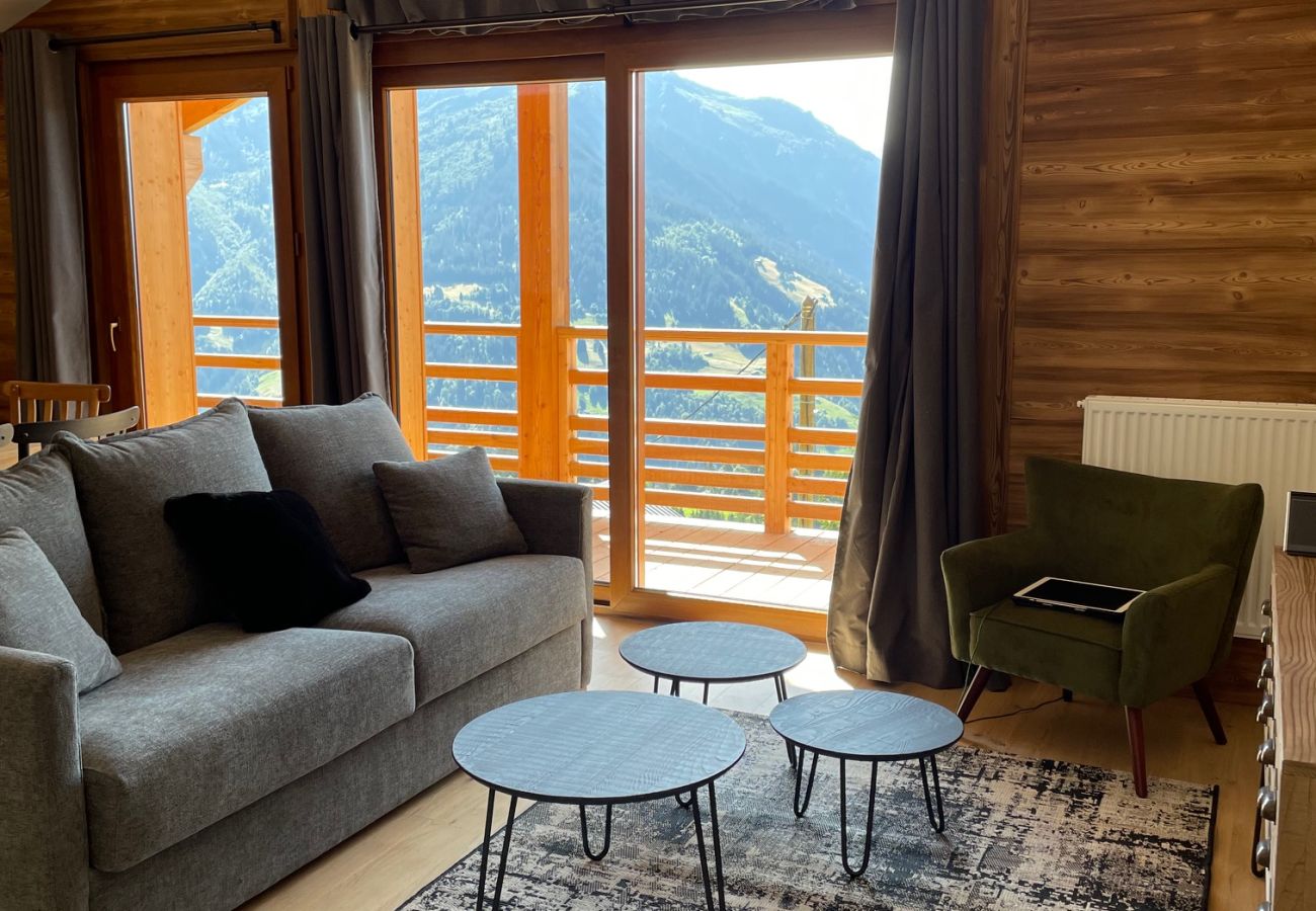 Appartement à Hauteluce - Les Saisies : superbe logement 8 pers face au Mont Blanc