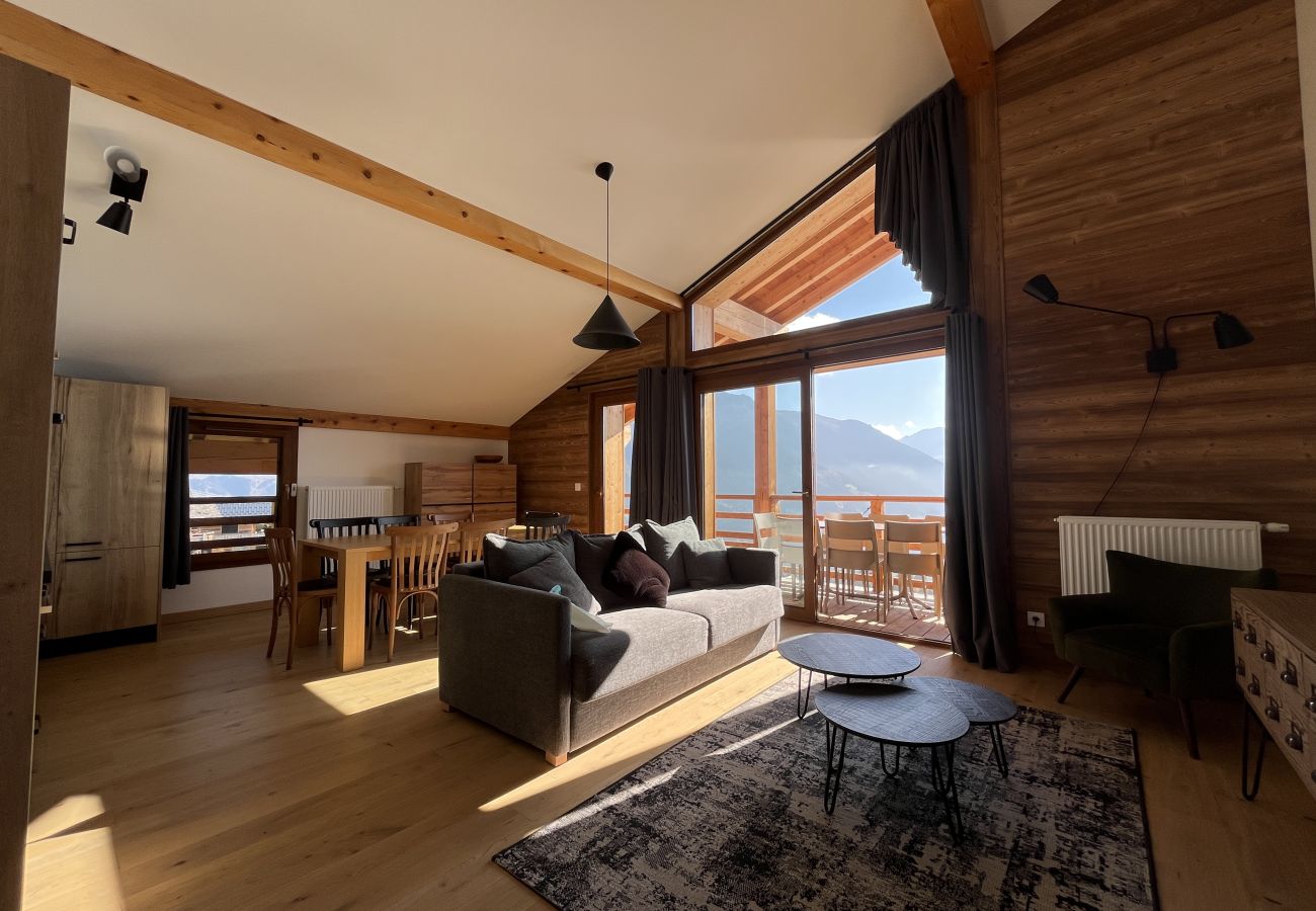 Appartement à Hauteluce - Les Saisies : superbe logement 8 pers face au Mont Blanc