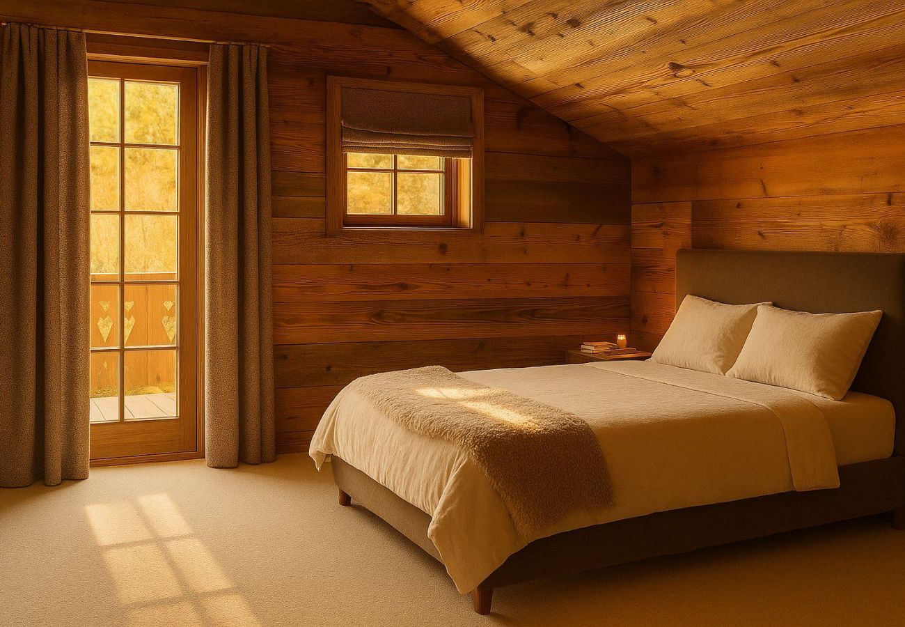 Chalet à Hauteluce - Les Saisies : Luxueux chalet face aux pistes et rdv ESF