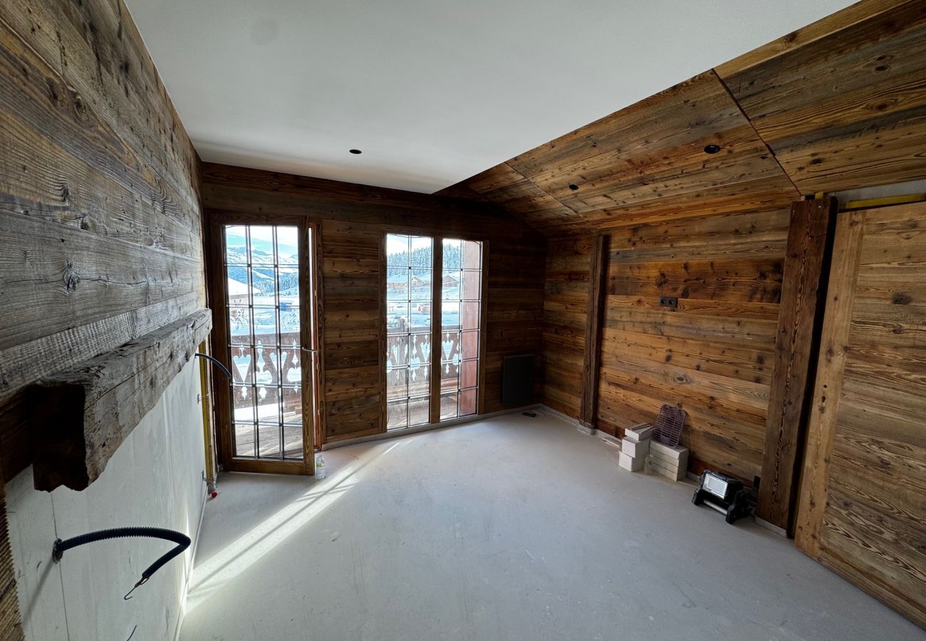 Chalet à Hauteluce - Les Saisies : Luxueux chalet face aux pistes et rdv ESF