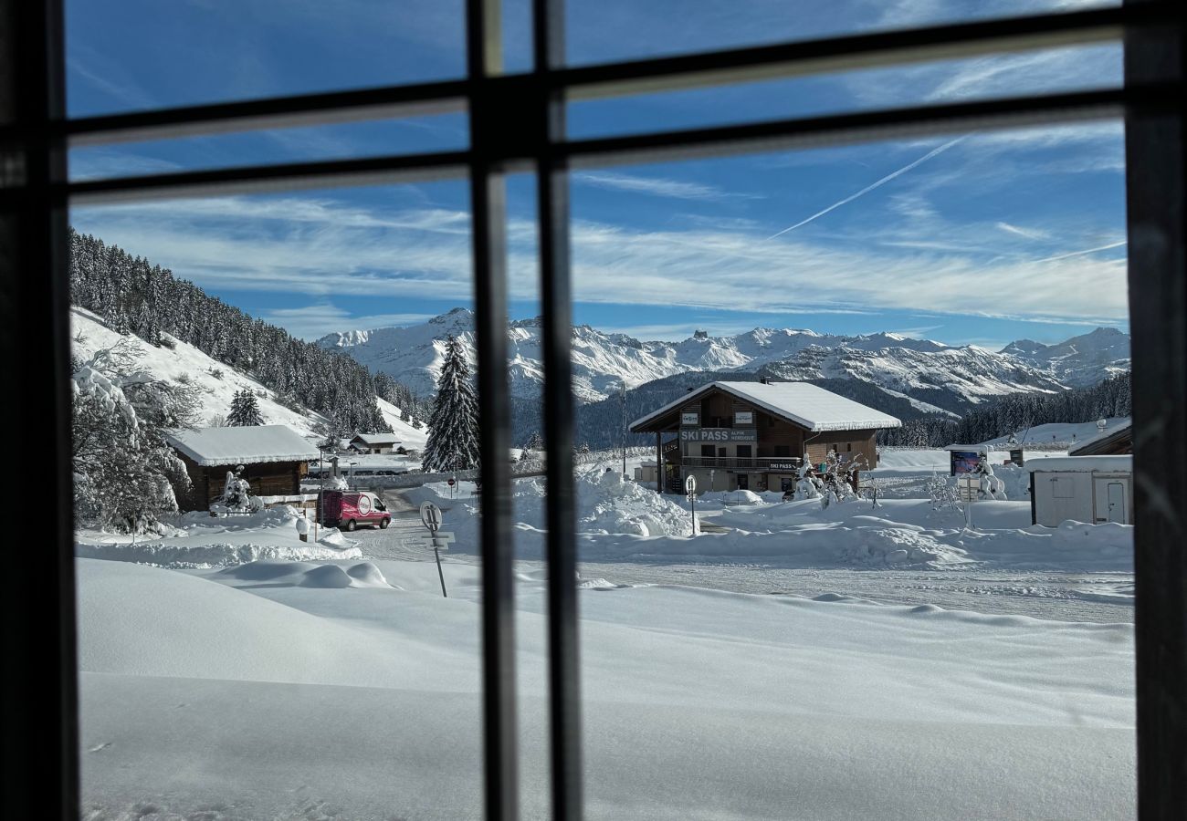 Chalet à Hauteluce - Les Saisies : Luxueux chalet face aux pistes et rdv ESF