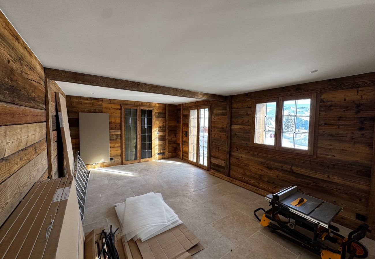 Chalet à Hauteluce - Les Saisies : Luxueux chalet face aux pistes et rdv ESF