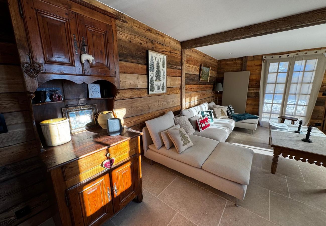 Chalet à Hauteluce - Les Saisies : Luxueux chalet face aux pistes et rdv ESF