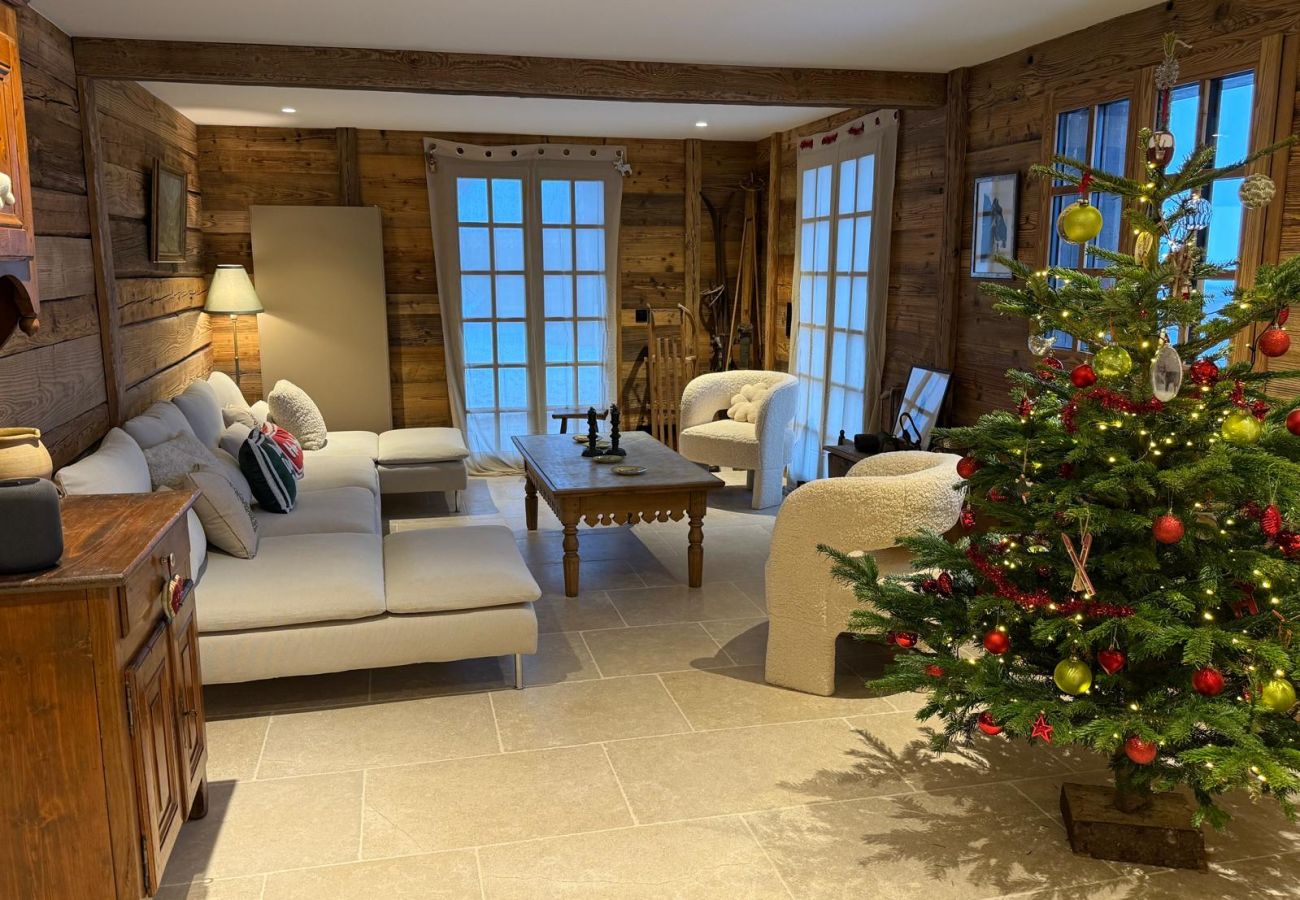 Chalet à Hauteluce - Les Saisies : Luxueux chalet face aux pistes et rdv ESF