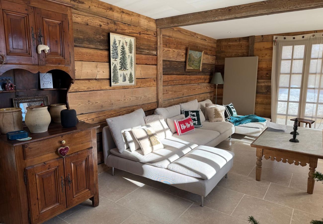 Chalet à Hauteluce - Les Saisies : Luxueux chalet face aux pistes et rdv ESF