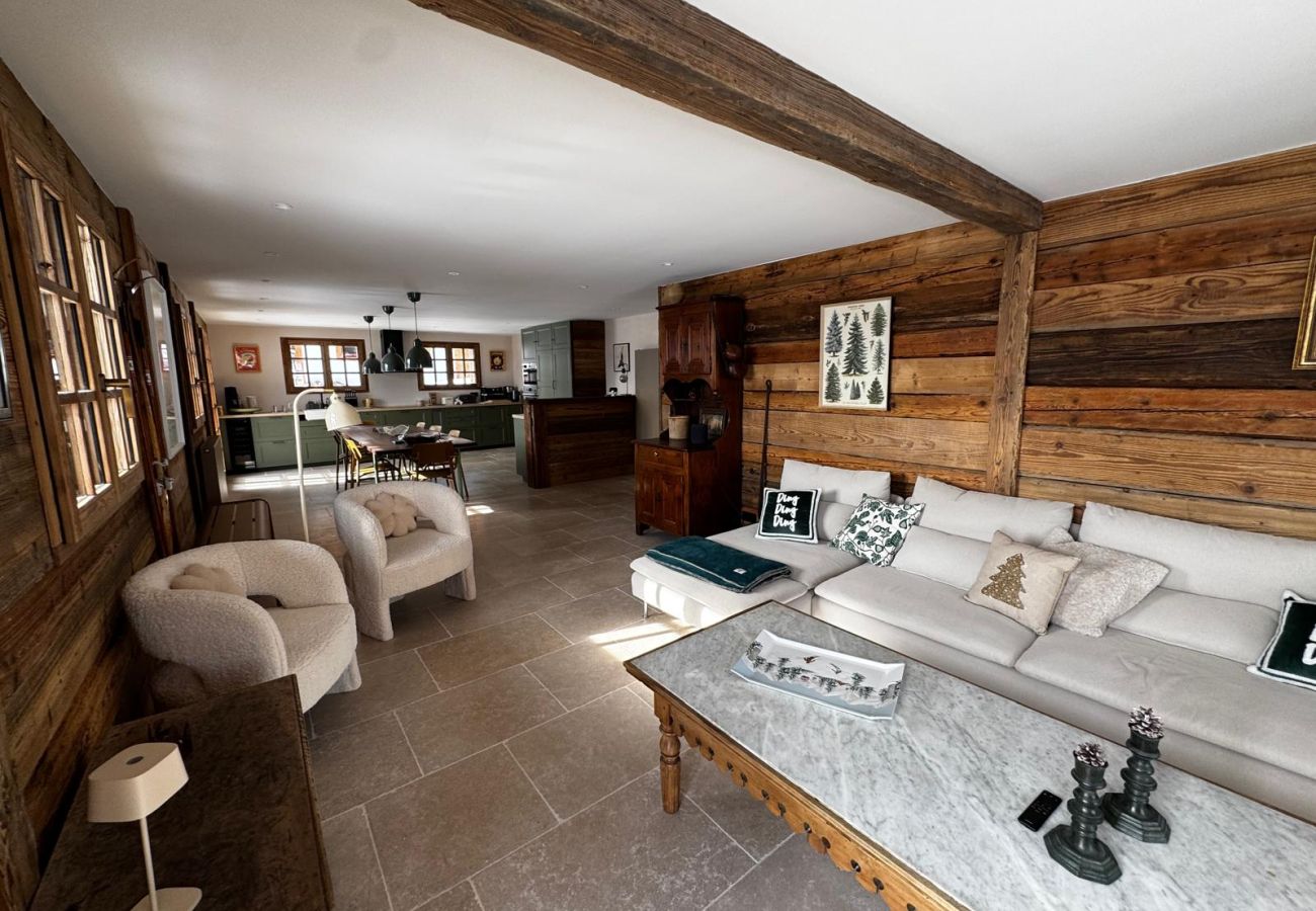 Chalet à Hauteluce - Les Saisies : Luxueux chalet face aux pistes et rdv ESF