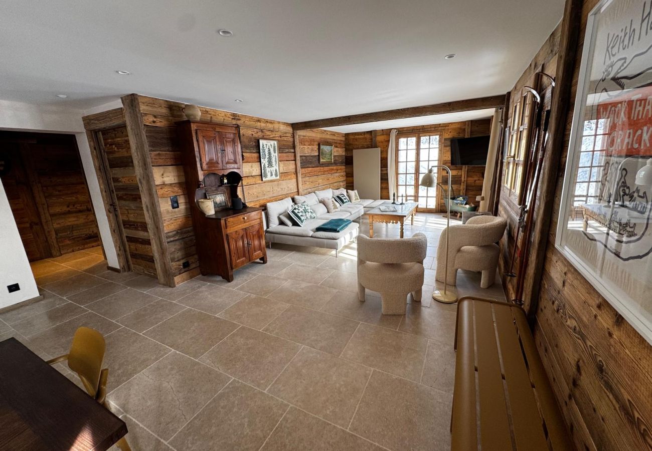 Chalet à Hauteluce - Les Saisies : Luxueux chalet face aux pistes et rdv ESF