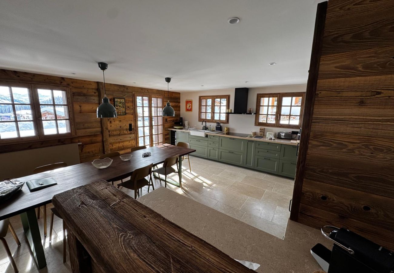 Chalet à Hauteluce - Les Saisies : Luxueux chalet face aux pistes et rdv ESF